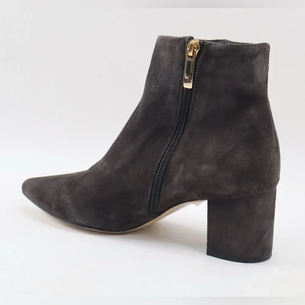 L’agence Grey Ankle Distressed Suede Boots(Size 36/6)